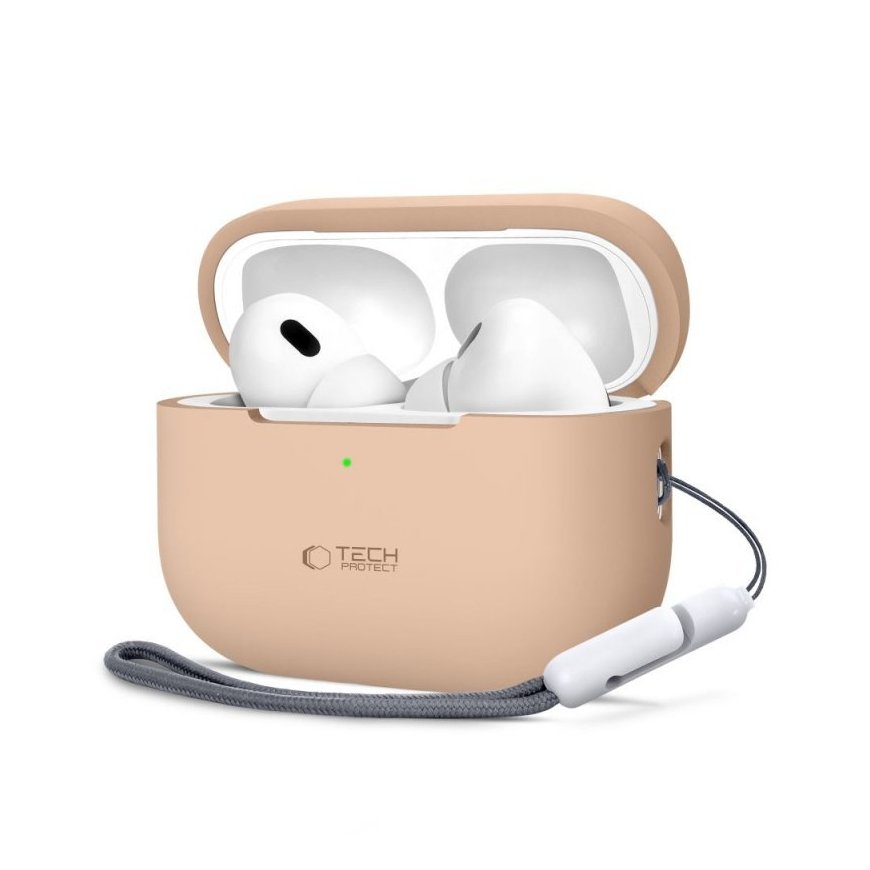 TECH-PROTECT SILICONE APPLE AIRPODS PRO 1 | 2 CAFFE LATTE – 2