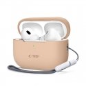 TECH-PROTECT SILICONE APPLE AIRPODS PRO 1 | 2 CAFFE LATTE