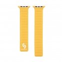 Watch 38/40/41mm Fine woven twill magnetic chain Watch Straps Yellow Watch 38/40/41mm Fine woven twill magnetic chain Watch Straps Yellow
