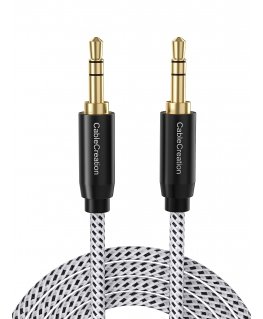 AWEI kabel AUX-001 jack 3,5 - jack 3,5 złoty|gold