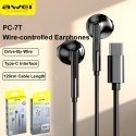 AWEI słuchawki stereo PC-25T USB-C czarny|black AWEI słuchawki stereo PC-25T USB-C czarny|black