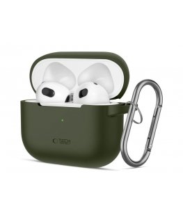 TECH-PROTECT SILICONE HOOK APPLE AIRPODS 3 OLIVE GREEN