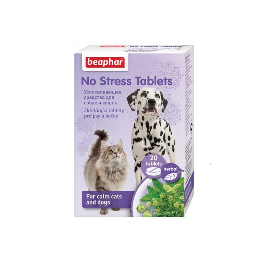 Calming agent : Beaphar No stress Tablets Dog|Cat, 20 tbl.