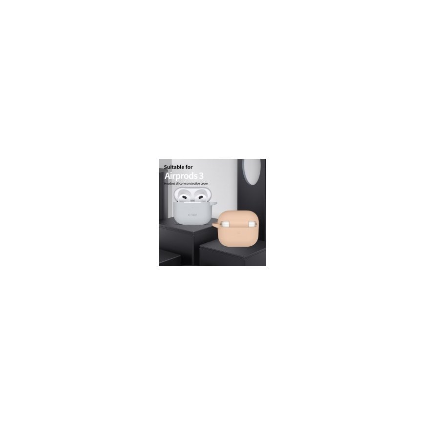 TECH-PROTECT SILICONE HOOK APPLE AIRPODS 3 CAFFE LATTE – 2