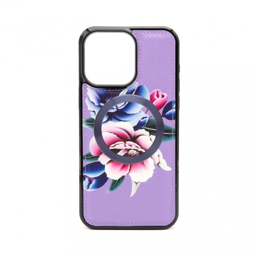 Apple iPhone 15 Pro Wallet and Slim Cover Case Purple