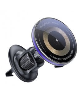 15W Air Outlet Car MagSafe Magnetic Wireless Charging Holder Black