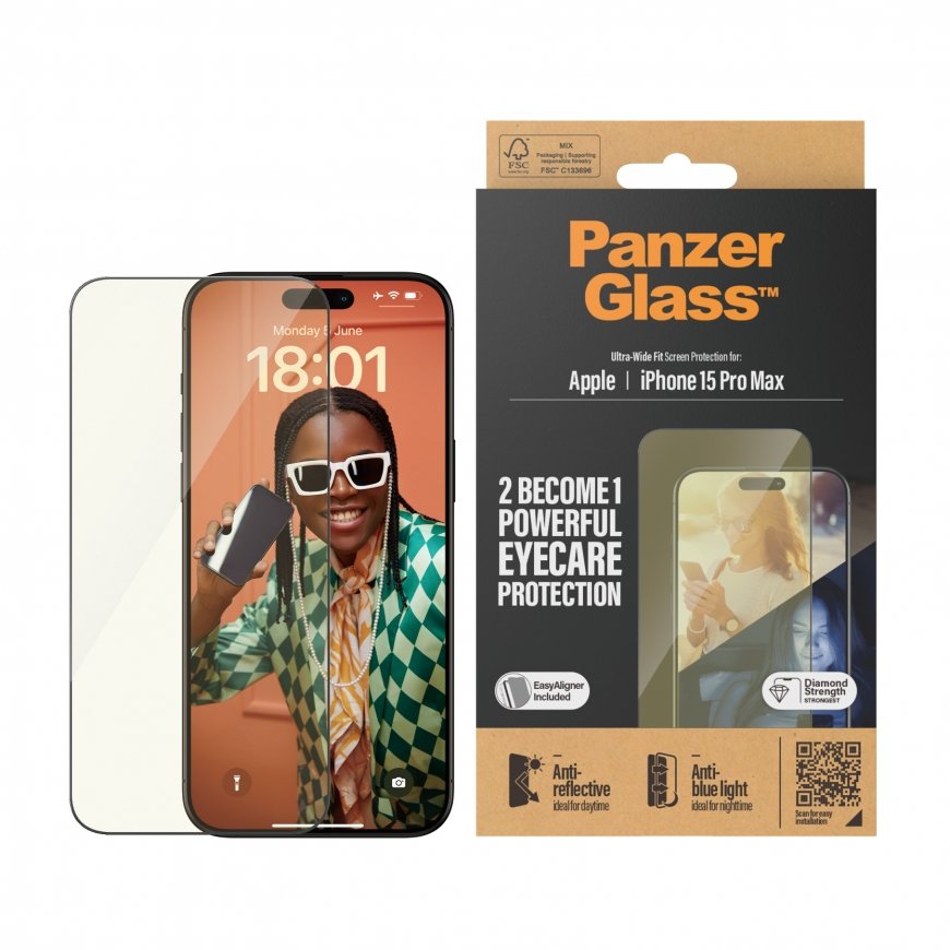PanzerGlass UWF Anti Reflective & Bluelight Прозрачная защитная пленка Apple 1 шт – 2
