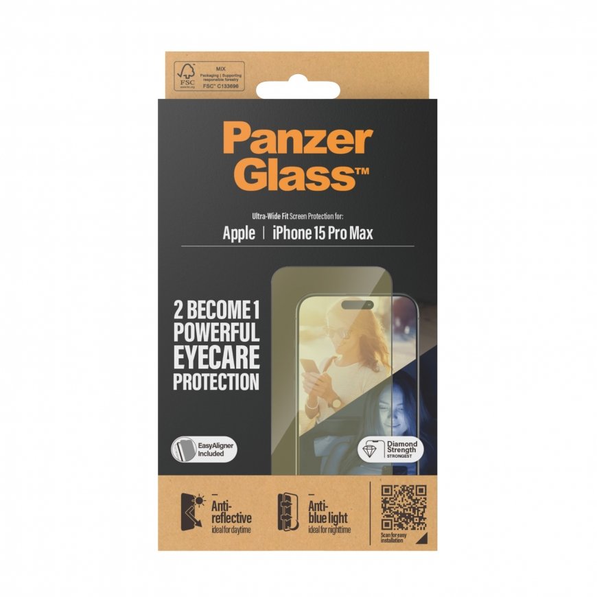 PanzerGlass UWF Anti Reflective & Bluelight Caurspīdīgs ekrāna aizsargs Apple 1 pcs – 3
