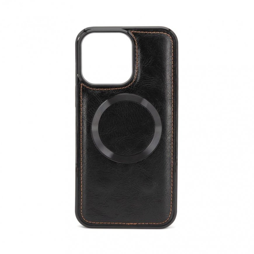 Apple iPhone 15 Pro Multifunctional Wallet wristband leather case Black