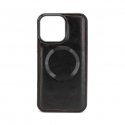 Apple iPhone 15 Pro Multifunctional Wallet wristband leather case Black