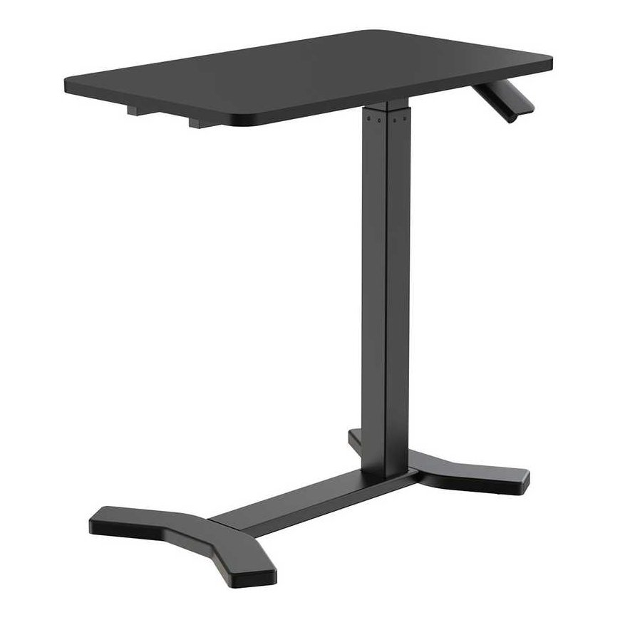 Spacetronik Buddy black adjustable table on wheels