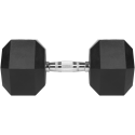Rubberized cast iron dumbbell HEX 27.5kg REBEL ACTIVE Rubberized cast iron dumbbell HEX 27.5kg REBEL ACTIVE