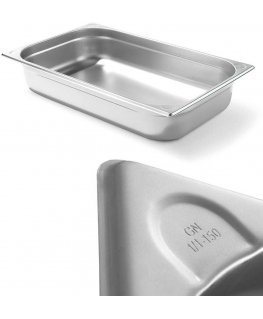 Pojemnik GN 1/1 steel Kitchen Line height 150 mm - Hendi 806142