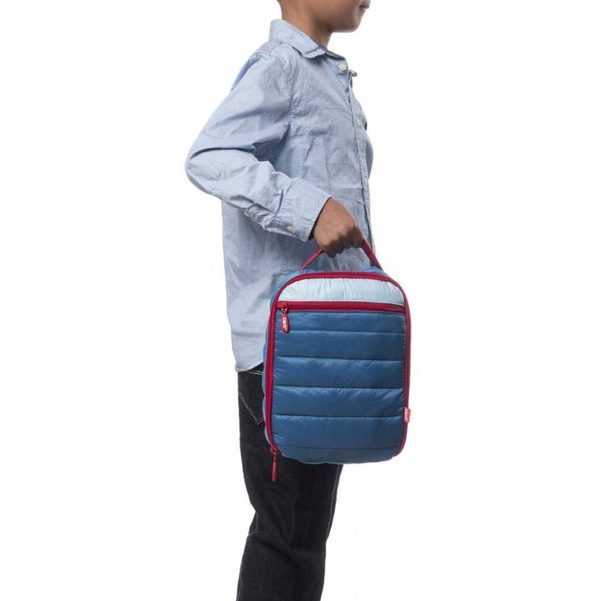 Lunch box + ice pack, ZIPIT, Puffer Lunch Bag, LB-P4, Blue color – 4
