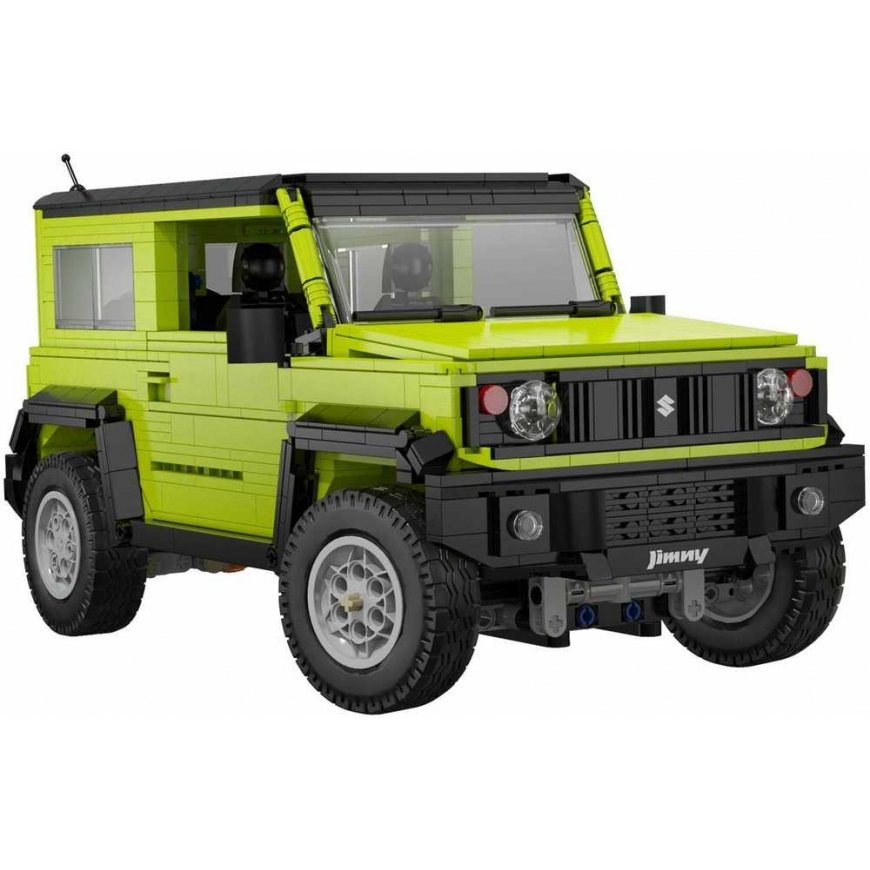 Klocki konstrukcyjne CaDA Duży samochod terenowy 2w1 Suzuki Jimny green auto Off Roader terenówka 1803 elementy – 4