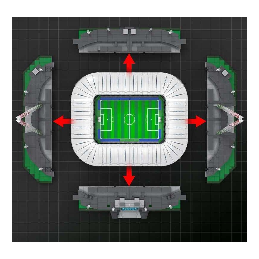 Klocki konstrukcyjne CaDA Allianz Stadium 3638 dalys C66021W – 5
