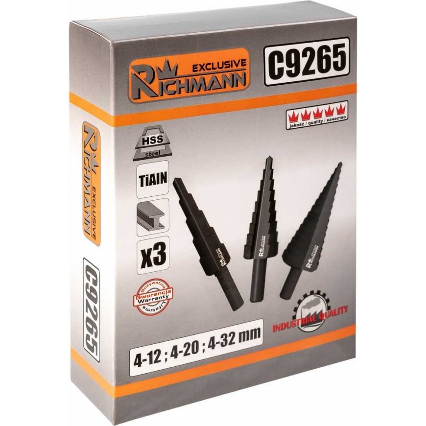 Drill Step. drills "RICHMANN" 4-32 mm, 3 pcs. – 5
