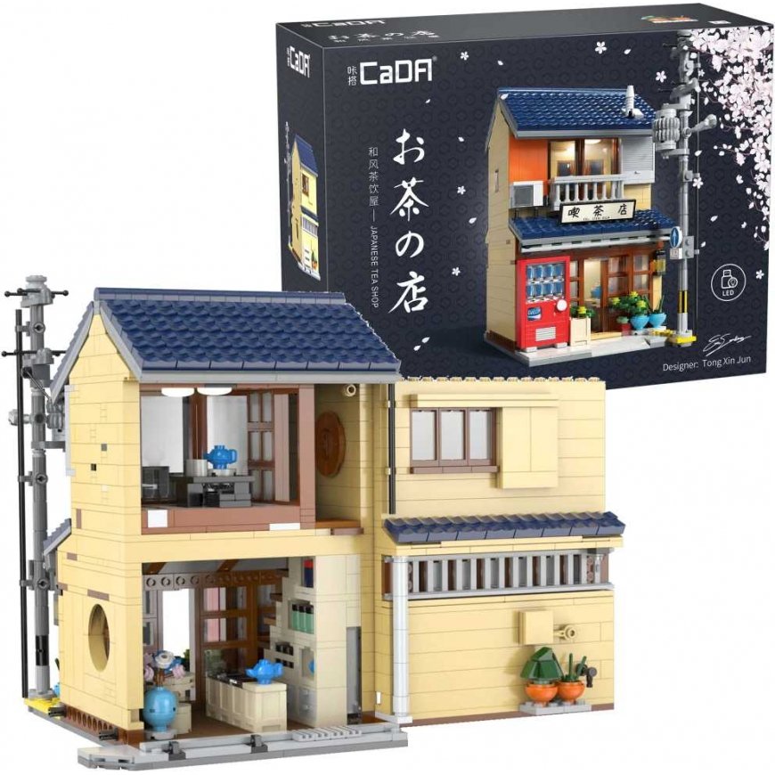 Klocki konstrukcyjne CaDA Japońska Herbaciarnia Japanese Tea Shop Budynek 1200 dalys