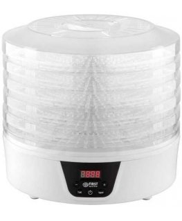 TZS First Austria Food DehydratOr, 380W Max, 5 Round Layer, Digital Timer+Temp FA-5126-8