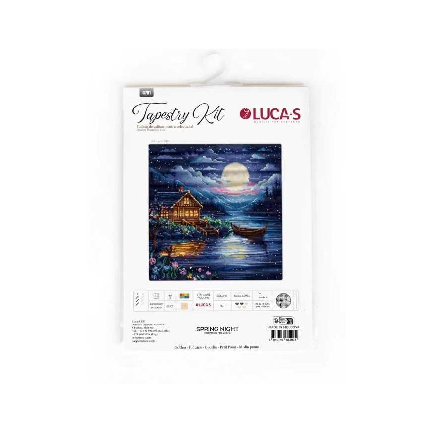 luca S Petit Point set spring night 15x15cm SG701