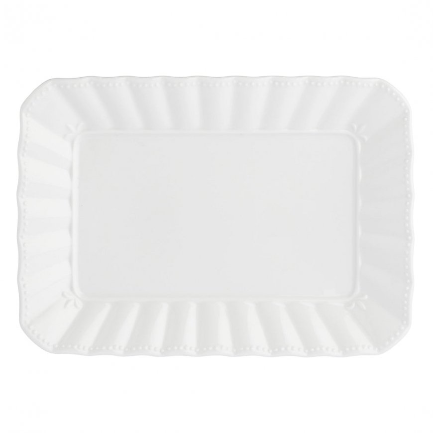 Ducale Rectangular Tray - White, 35 x 26 cm – 2