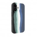 Apple iPhone 16 Silicone Case milti-colored magsafe Aura Blue