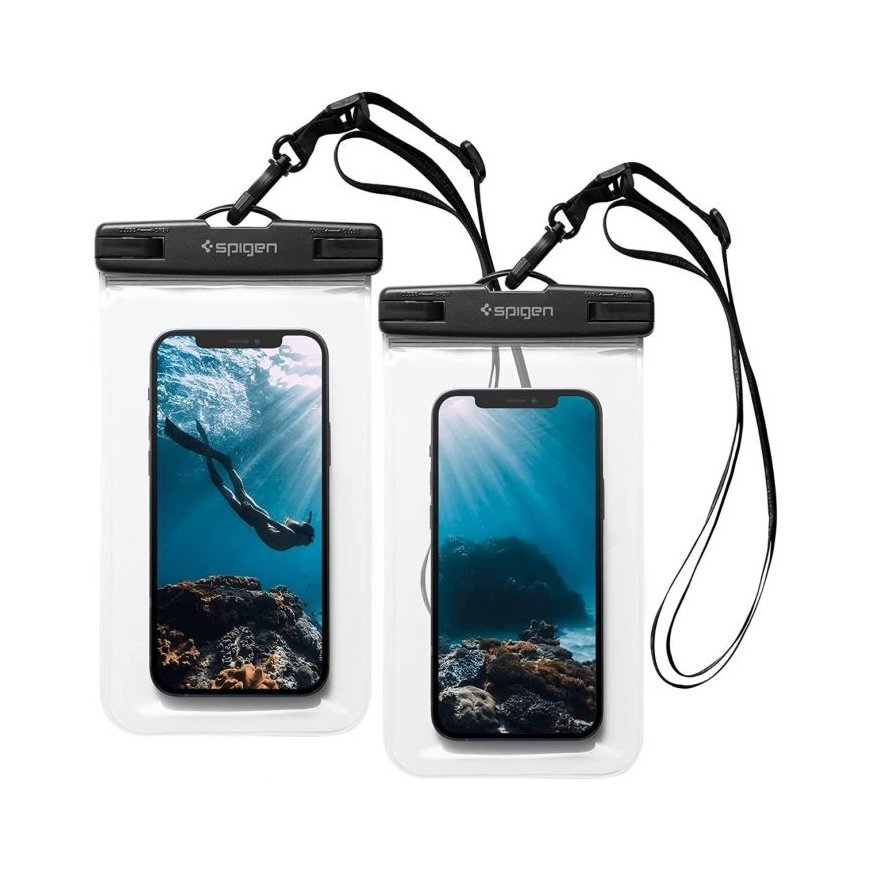 Spigen A601 Melns, Caurspīdīgs