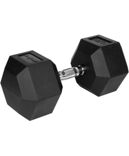 Gumuotas ketaus hantelis HEX 32,5kg REBEL ACTIVE