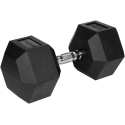 Gumuotas ketaus hantelis HEX 32,5kg REBEL ACTIVE Gumuotas ketaus hantelis HEX 32,5kg REBEL ACTIVE