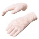 Braided phone gloves with cutouts for fingers - pink Braided phone gloves with cutouts for fingers - pink