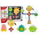 Lean Toys Overflow bath water toy robot suction cups Lean Toys Overflow bath water toy robot suction cups