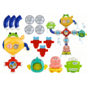 Lean Toys Overflow bath water toy robot suction cups Lean Toys Overflow bath water toy robot suction cups