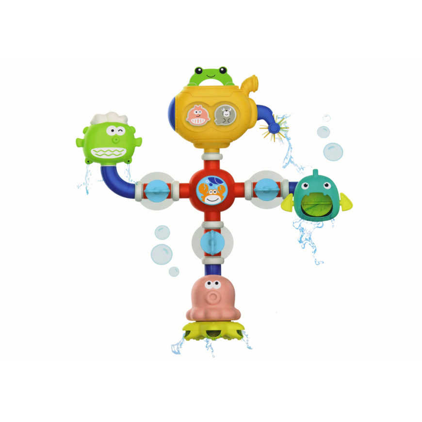 Lean Toys Overflow bath water toy robot suction cups – 3