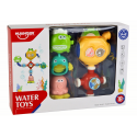 Lean Toys Perpildymo vonios vandens žaisliniai robotai siurbtukai