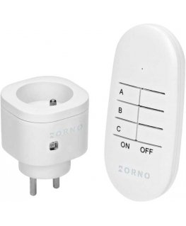 Orno 1 + 1 remote controlled wireless mini socket