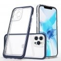 Clear 3in1 case for iPhone 12 Pro Max blue frame gel cover Clear 3in1 case for iPhone 12 Pro Max blue frame gel cover