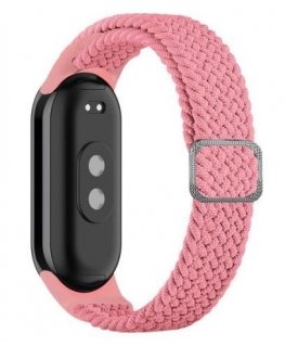 Universal Mi Band 8 wristband bracelet Braided fabric strap Pink