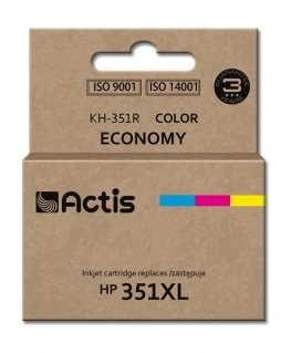 Actis KH-351R mustekasetti 1 kpl Yhteensopiva Perusvärintuotto Syaani, Magenta, Keltainen