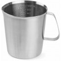 Plieninis ąsotis su matavimo skale 0,5L HENDI