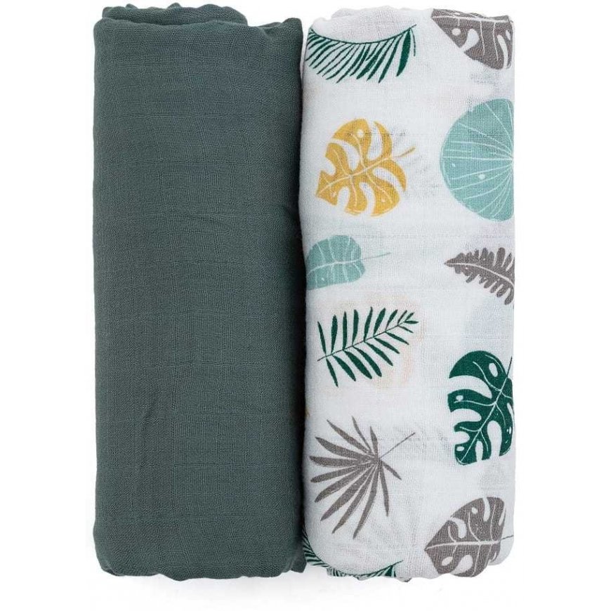 Petite&Mars Misty Bamboo Muslin Wrap Set