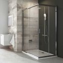 Rectangular shower cubicle wall Ravak Blix, BLRV2K-120, glossy+transparent glass