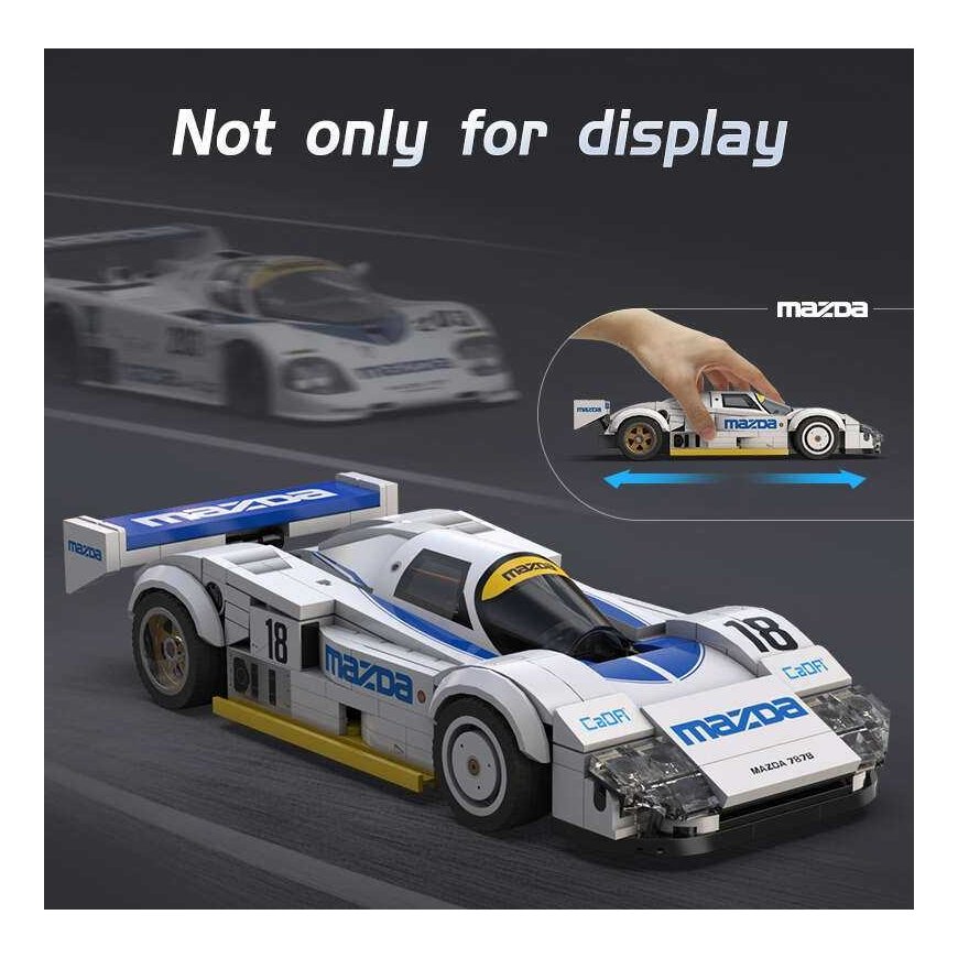Klocki konstrukcyjne CaDA samochod sportowy white Mazda 787B 242 elements – 4