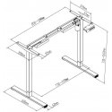 Spacetronik SPE-124G elektrinis stalo rėmas Spacetronik SPE-124G elektrinis stalo rėmas