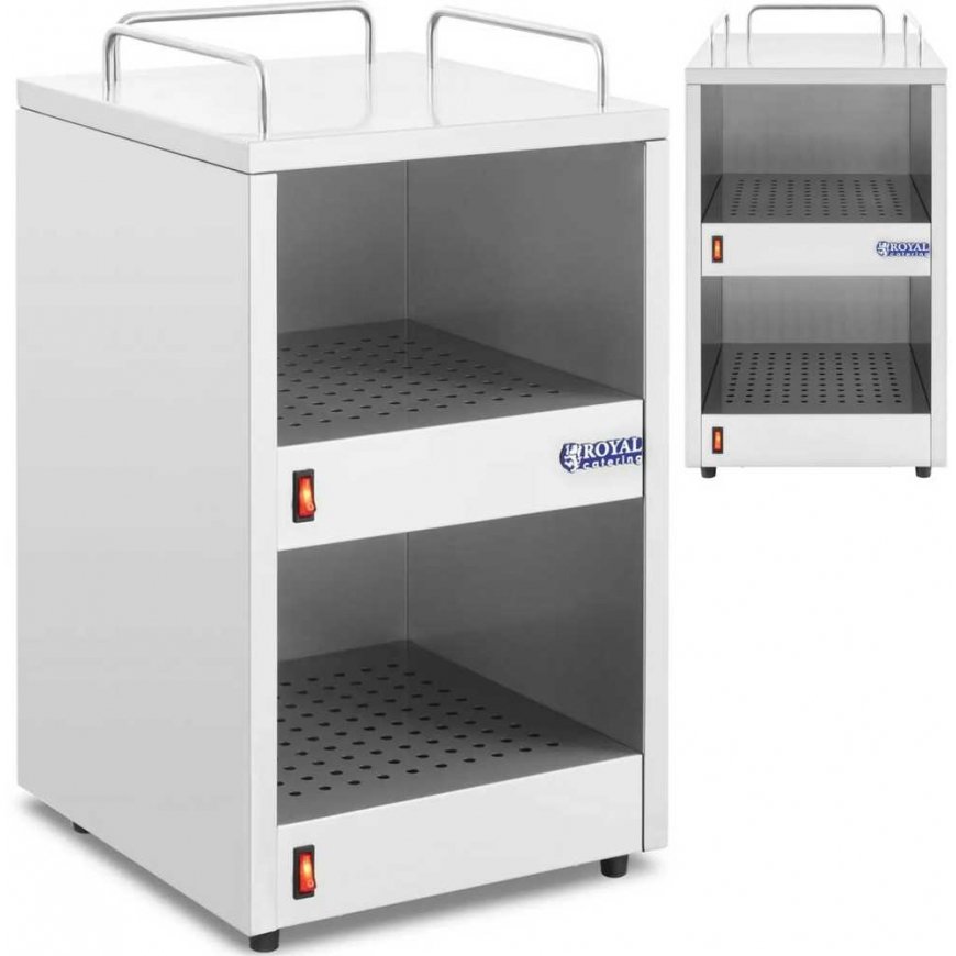 Royal Catering Cupboard Warmer for Cups, Mugs, Plates, 72 Cups, 140W