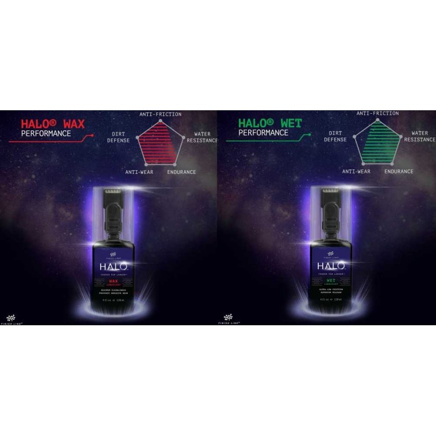 Grandinės tepalas Finish Line HALO Wax+Wet Combo 120ml + Smart Luber (5+5vnt.) – 2