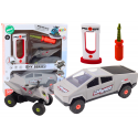 Lean Toys Modern Car Kit with Quad Dismantling Kit, DIY, Gray Lean Toys Modern Car Kit with Quad Dismantling Kit, DIY, Gray