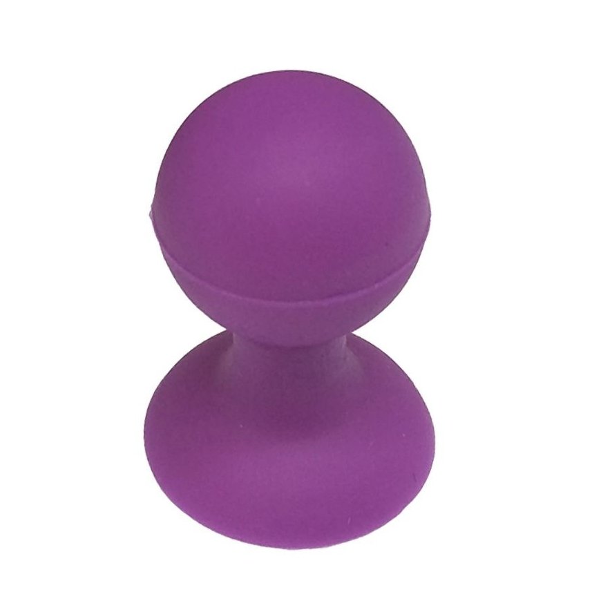 Phone holder with a round head - purple