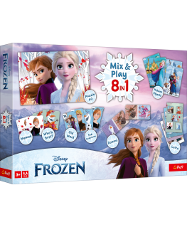 TREFL FROZEN 8in1 Mix&play galda spēļu komplekts
