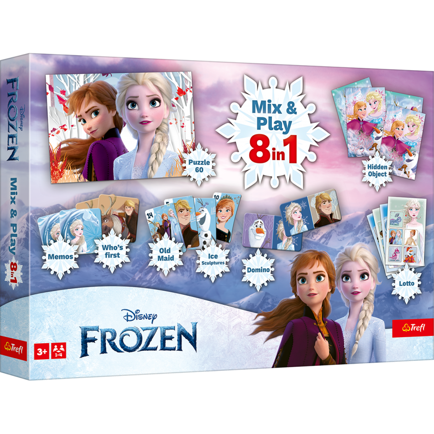 TREFL FROZEN 8in1 Mix&play galda spēļu komplekts – 2