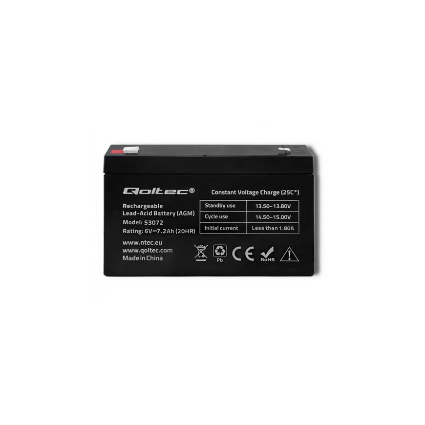 Qoltec 53072 UPS akumulators Noslēgts svina